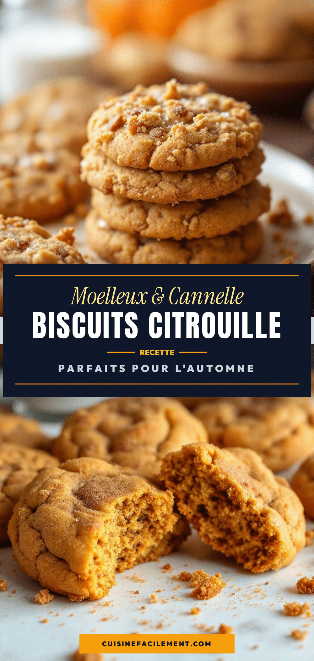 biscuits citrouille cannelle moelleux recipe