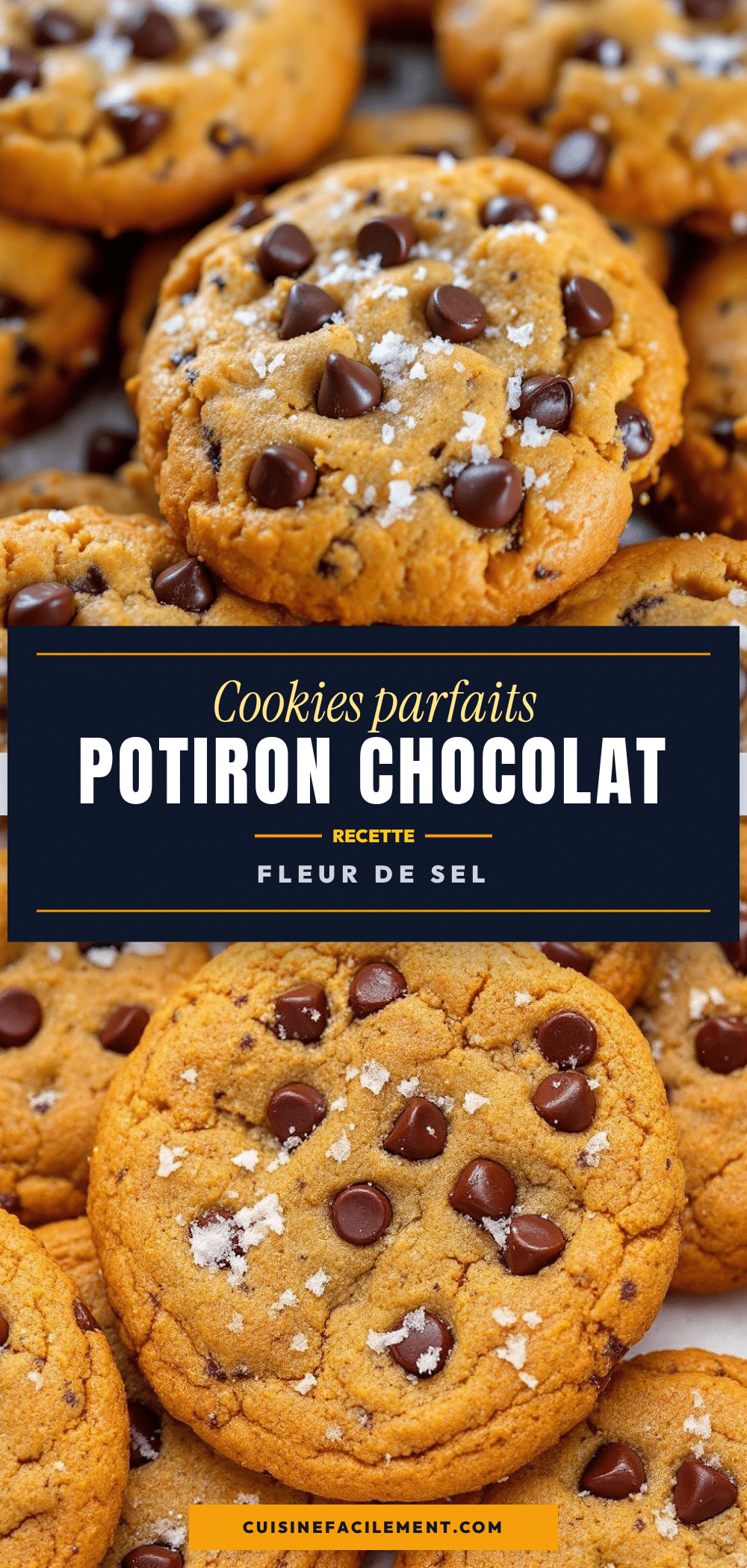 cookies potiron chocolat fleur de sel recipe