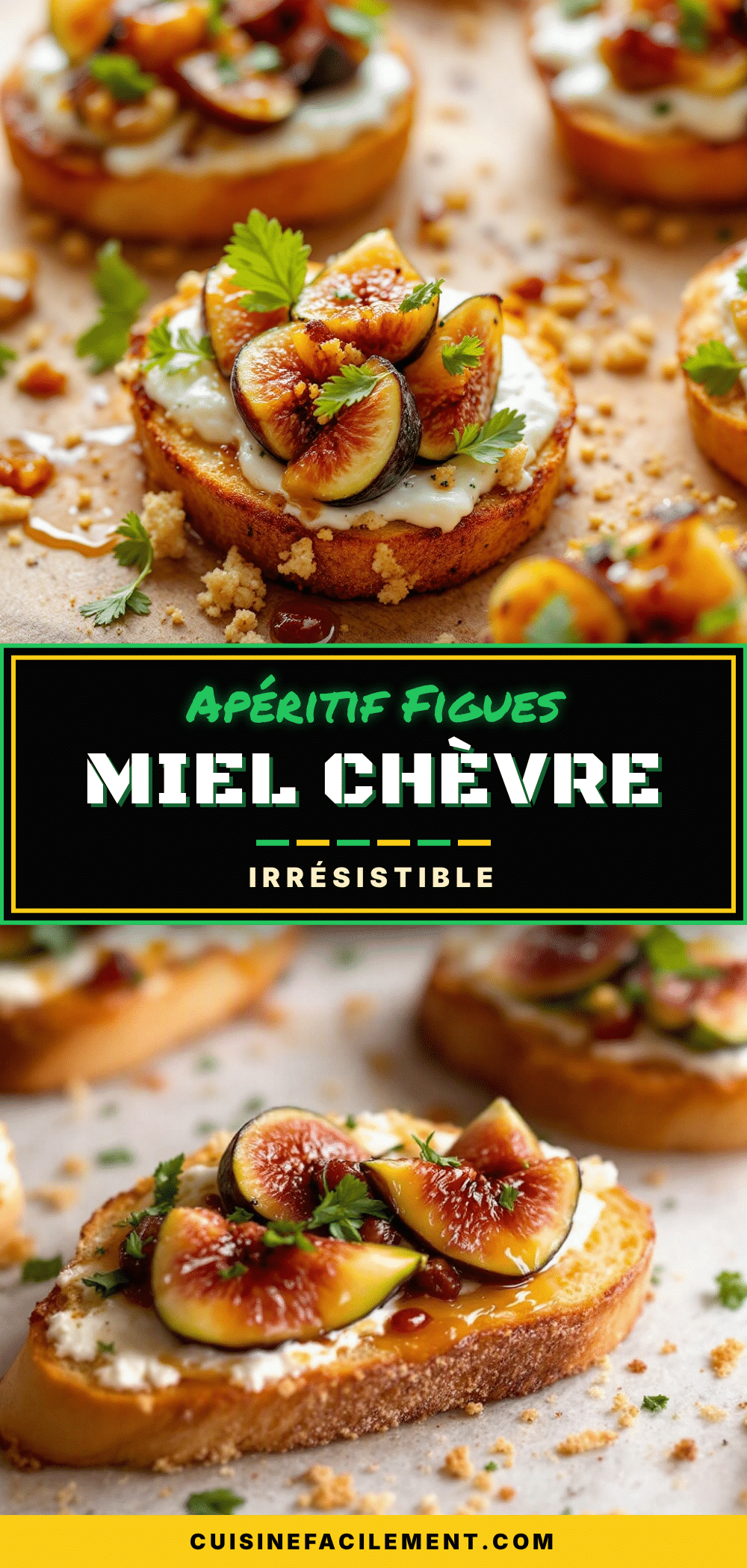crostini figues miel chèvre recipe