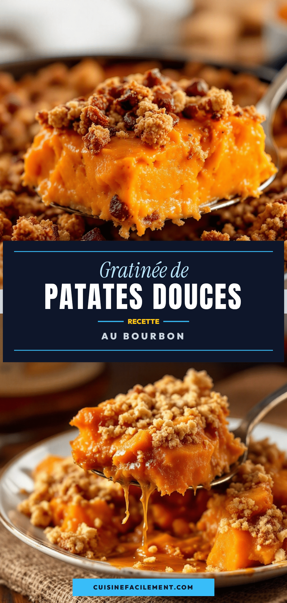 gratin de patates douces au bourbon recipe