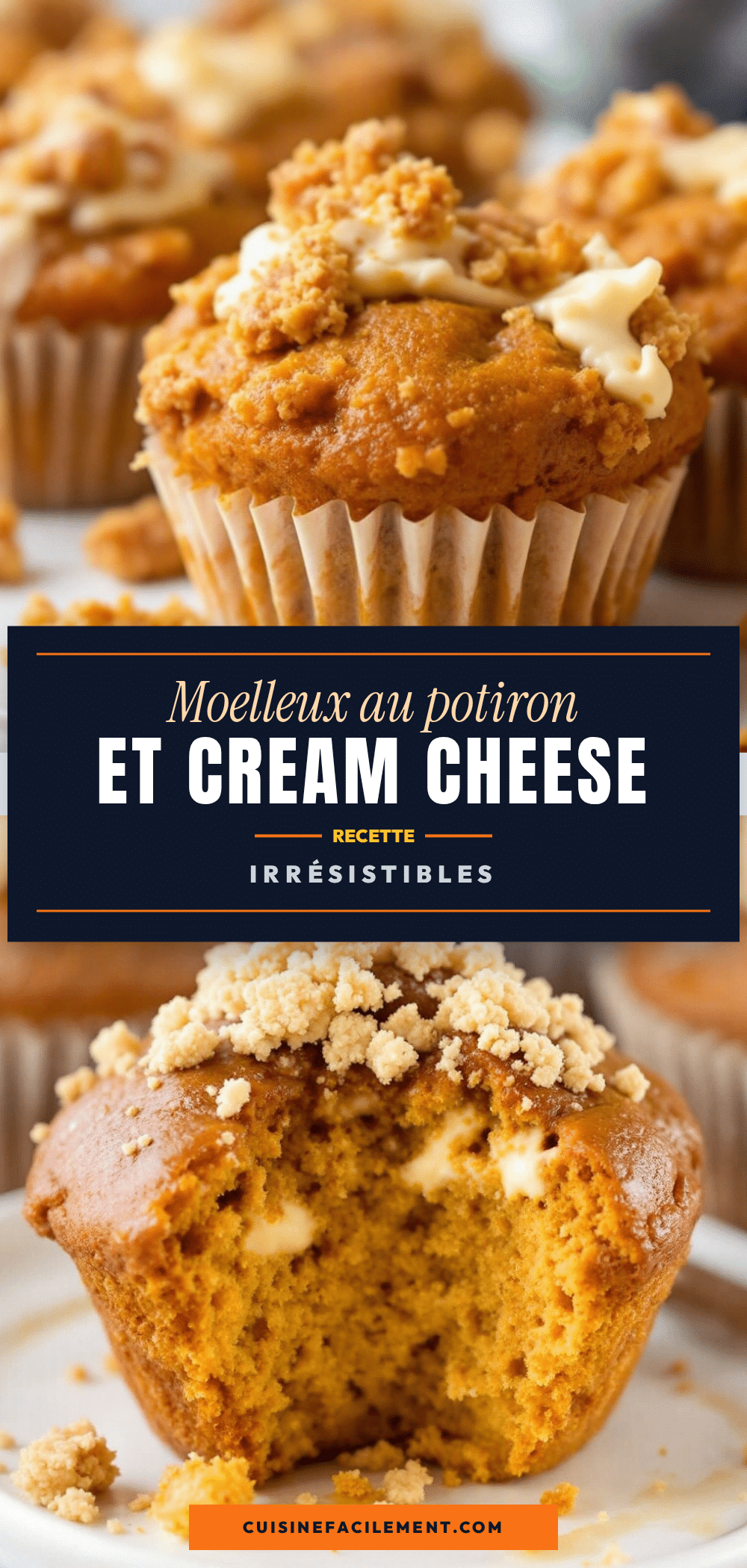 moelleux au potiron et cream cheese façon Starbucks recipe