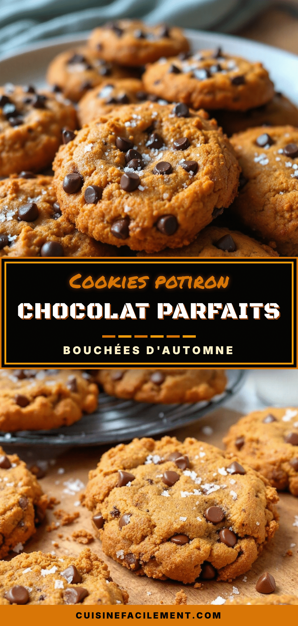 parfaits biscuits potiron pépites chocolat sel de mer recipe