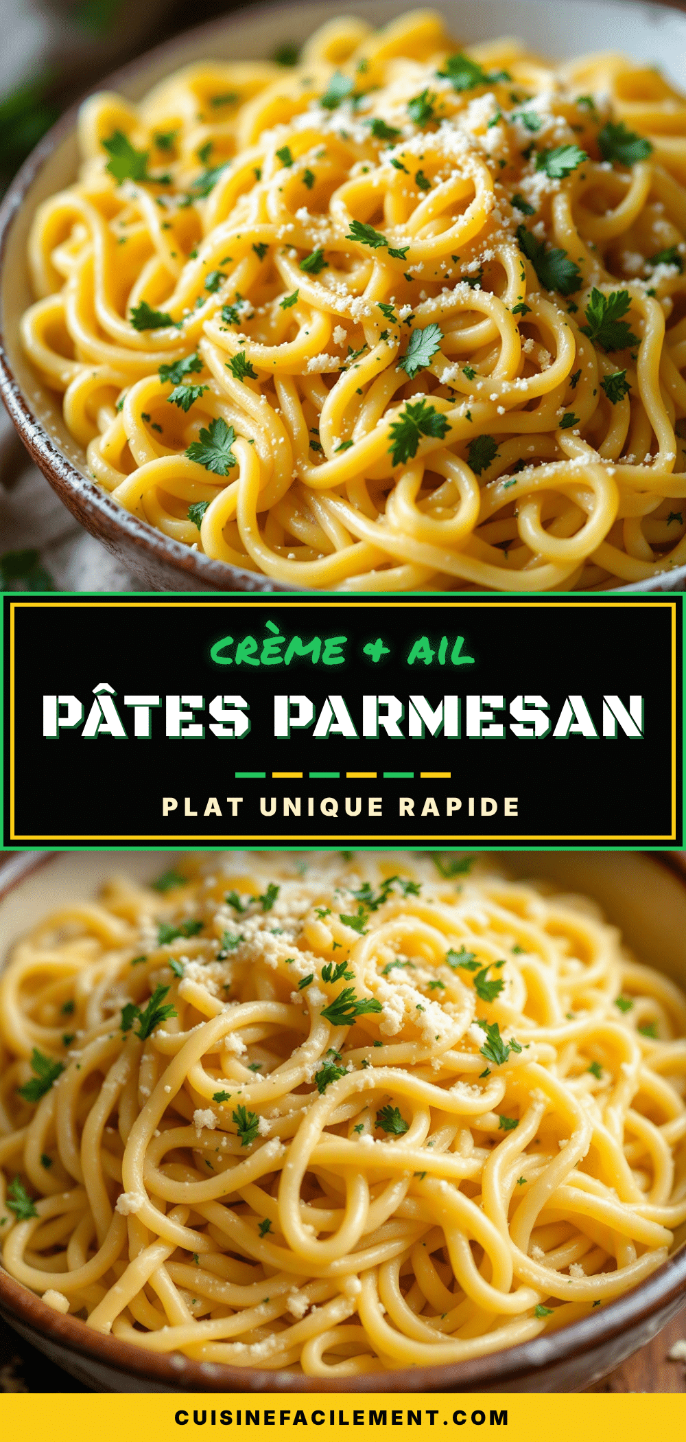 pâtes à lail parmesan en une casserole recipe