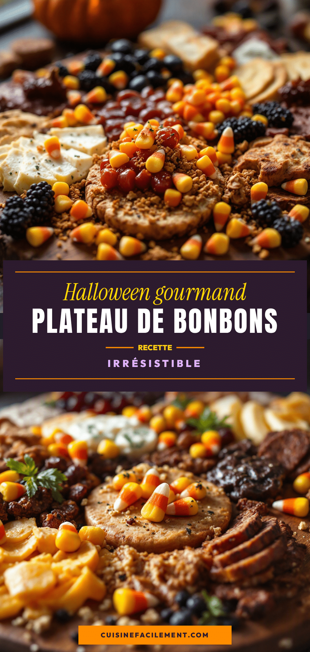 plateau halloween bonbons maïs recipe