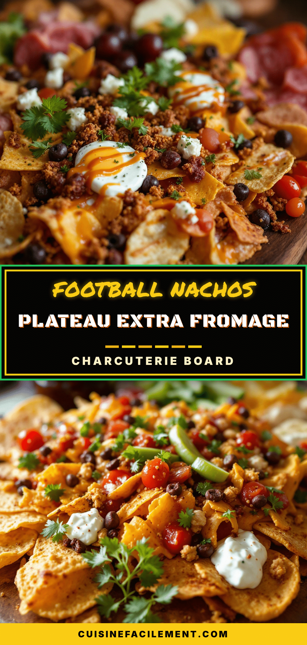 plateau nachos football extra fromage recipe