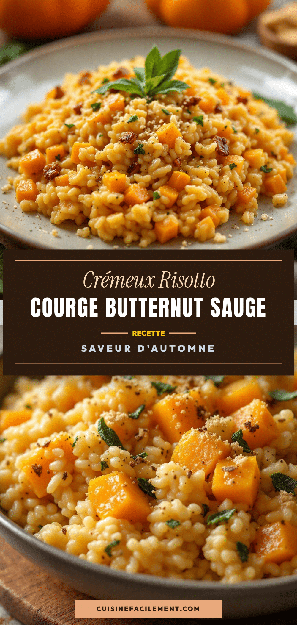 risotto courge butternut sauge recipe
