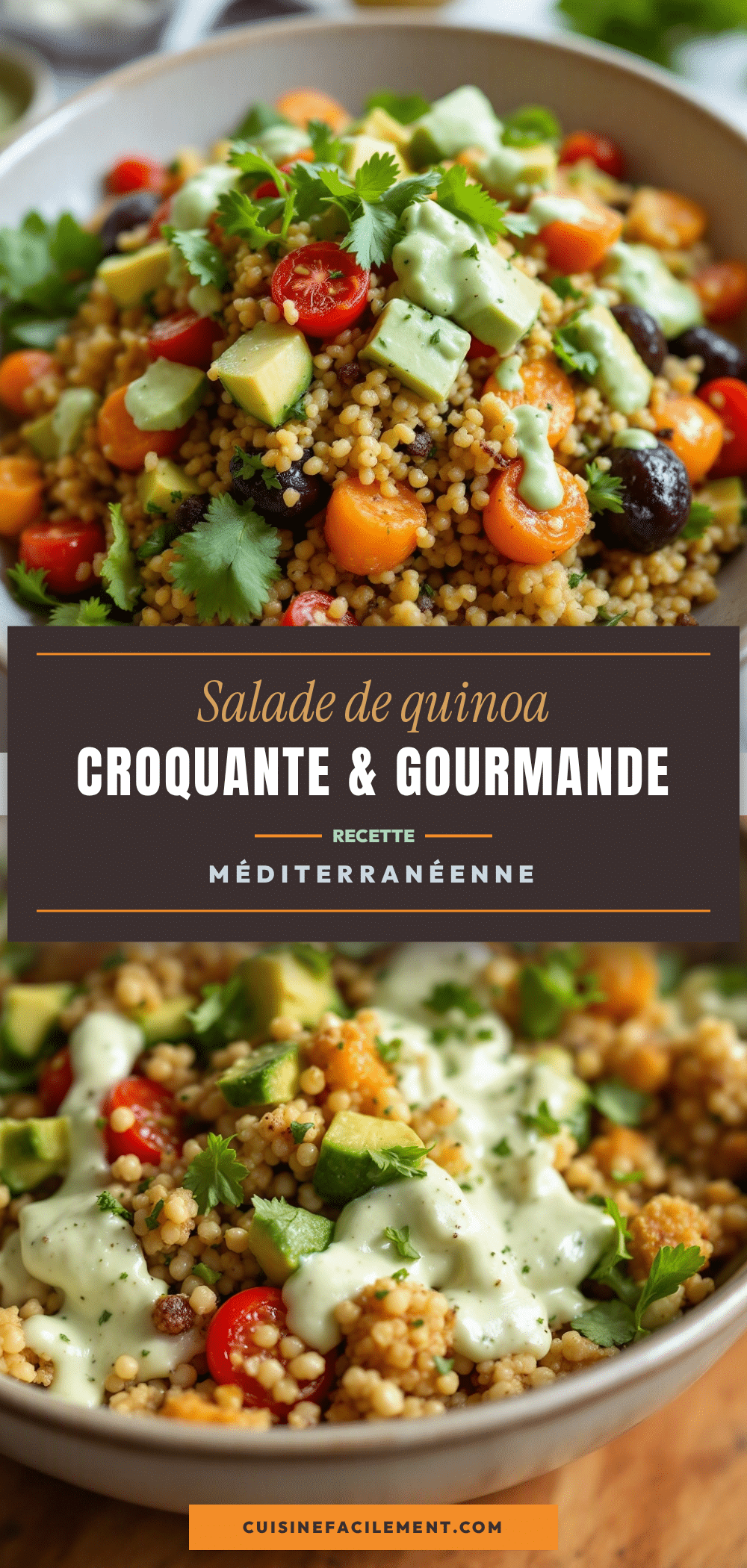 salade de quinoa aux légumes croquants recipe