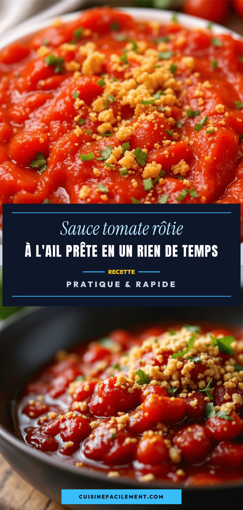 Sauce tomate rôtie à lail facile et rapide recipe