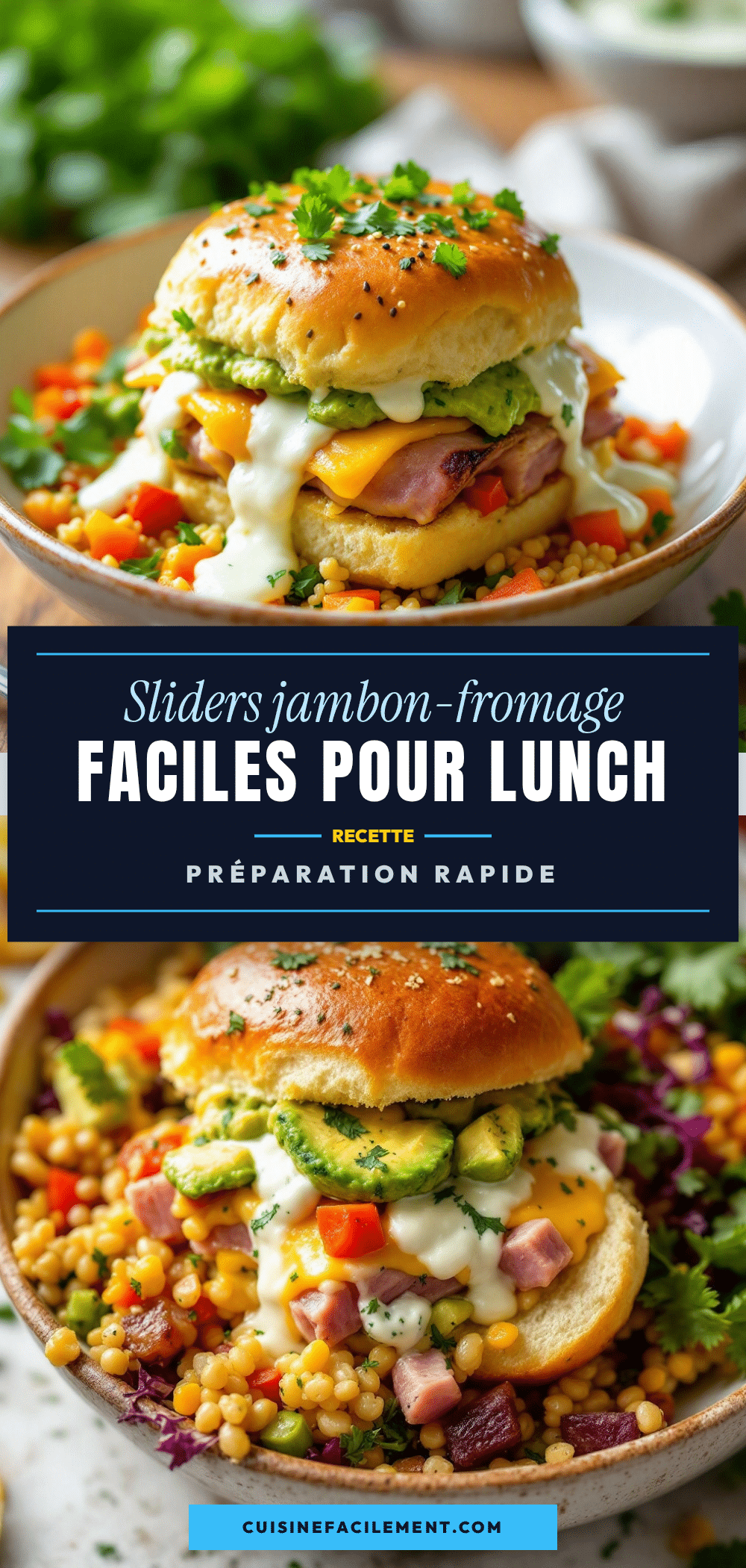 sliders jambon-fromage faciles pour lunch scolaire recipe