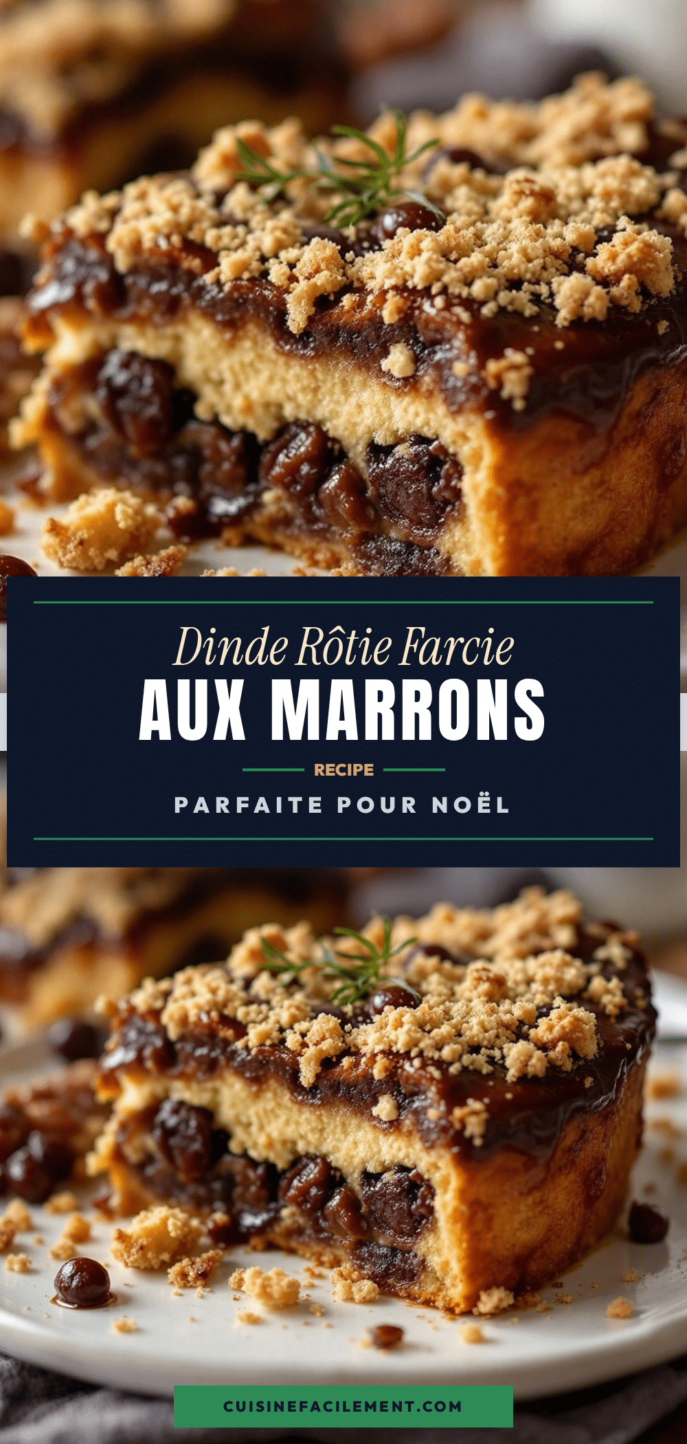 dinde rôtie farcie aux marrons recipe