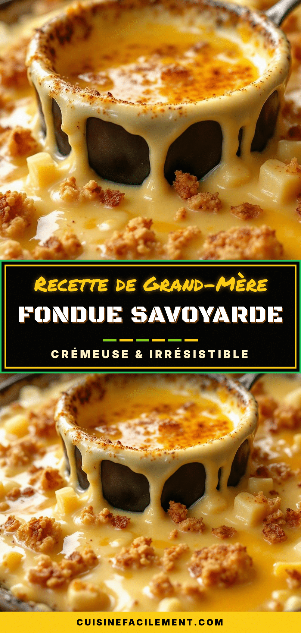 fondue savoyarde crémeuse aux trois fromages recipe