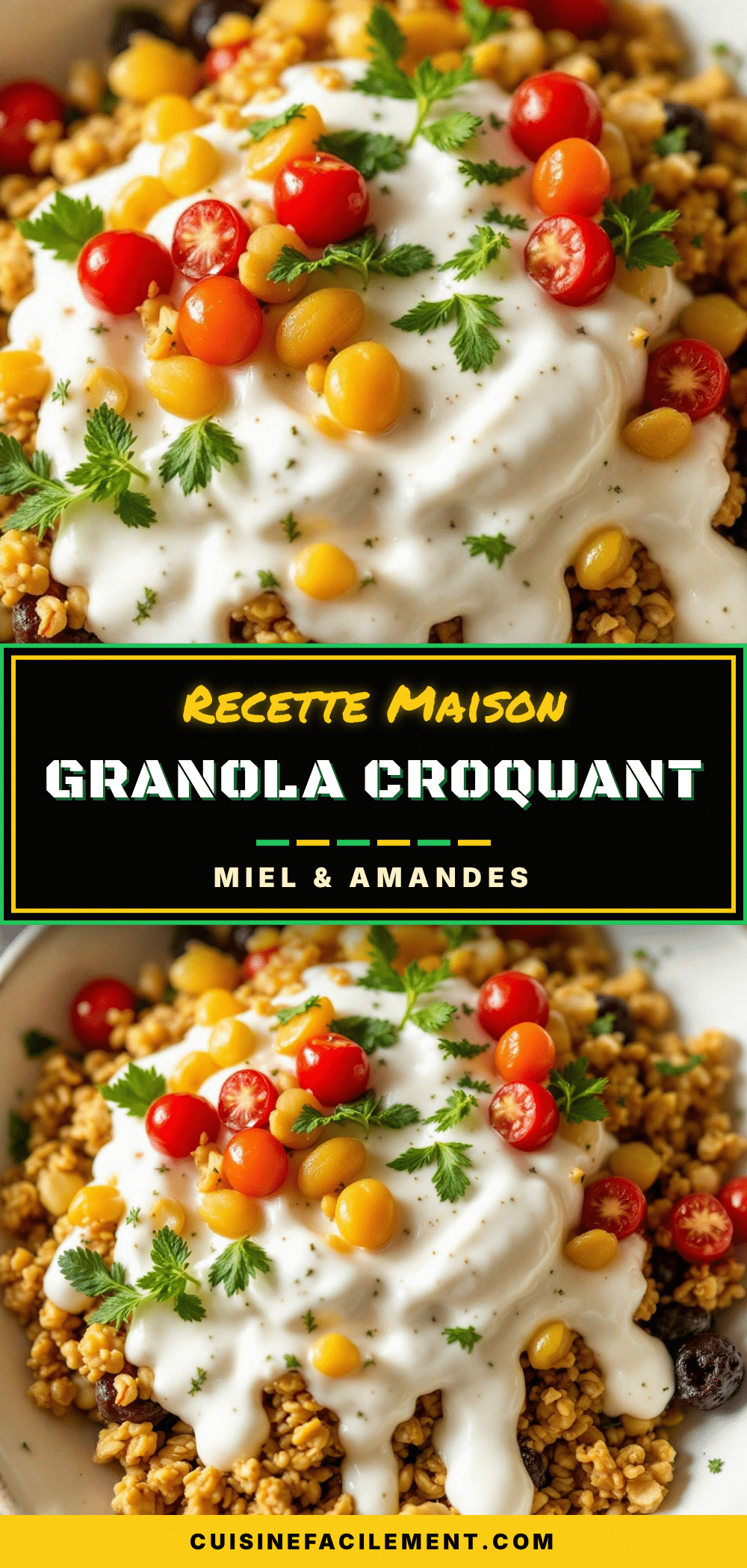 granola miel et amandes recipe
