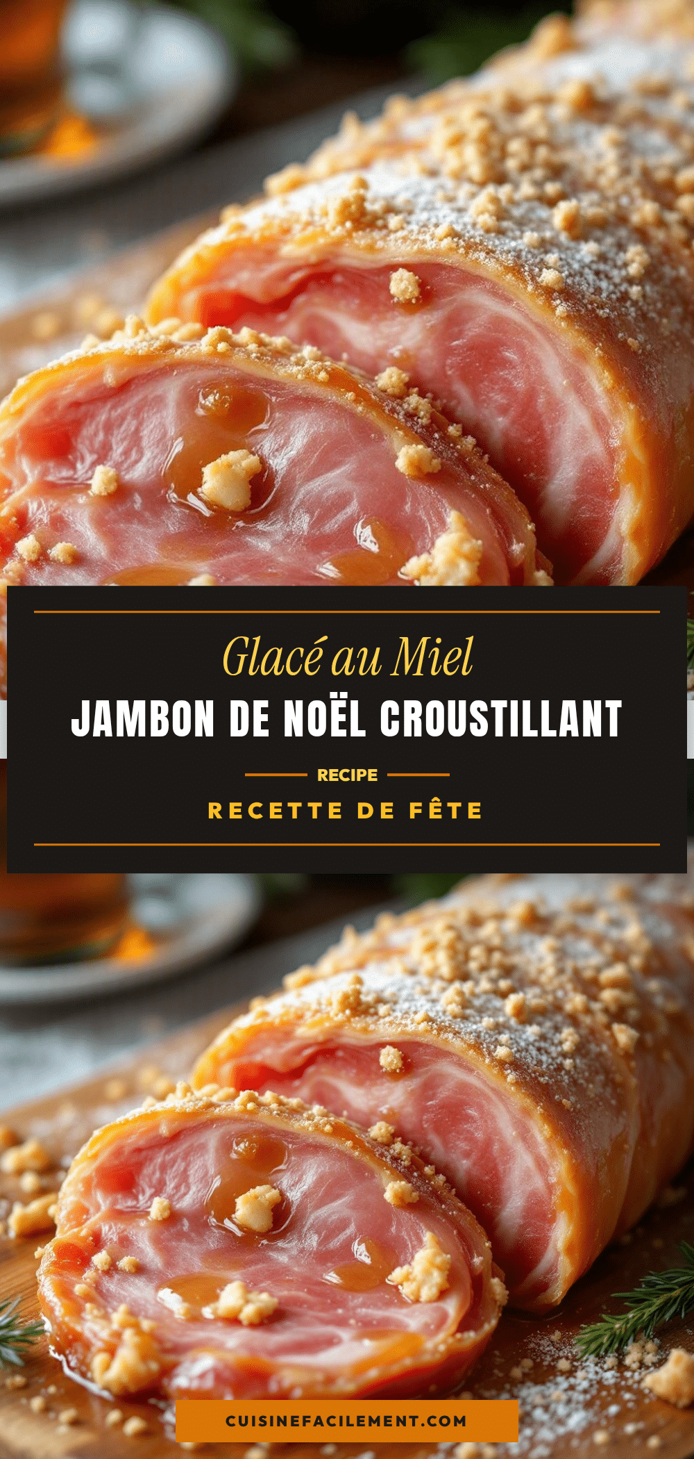 jambon de noel glace au miel recipe