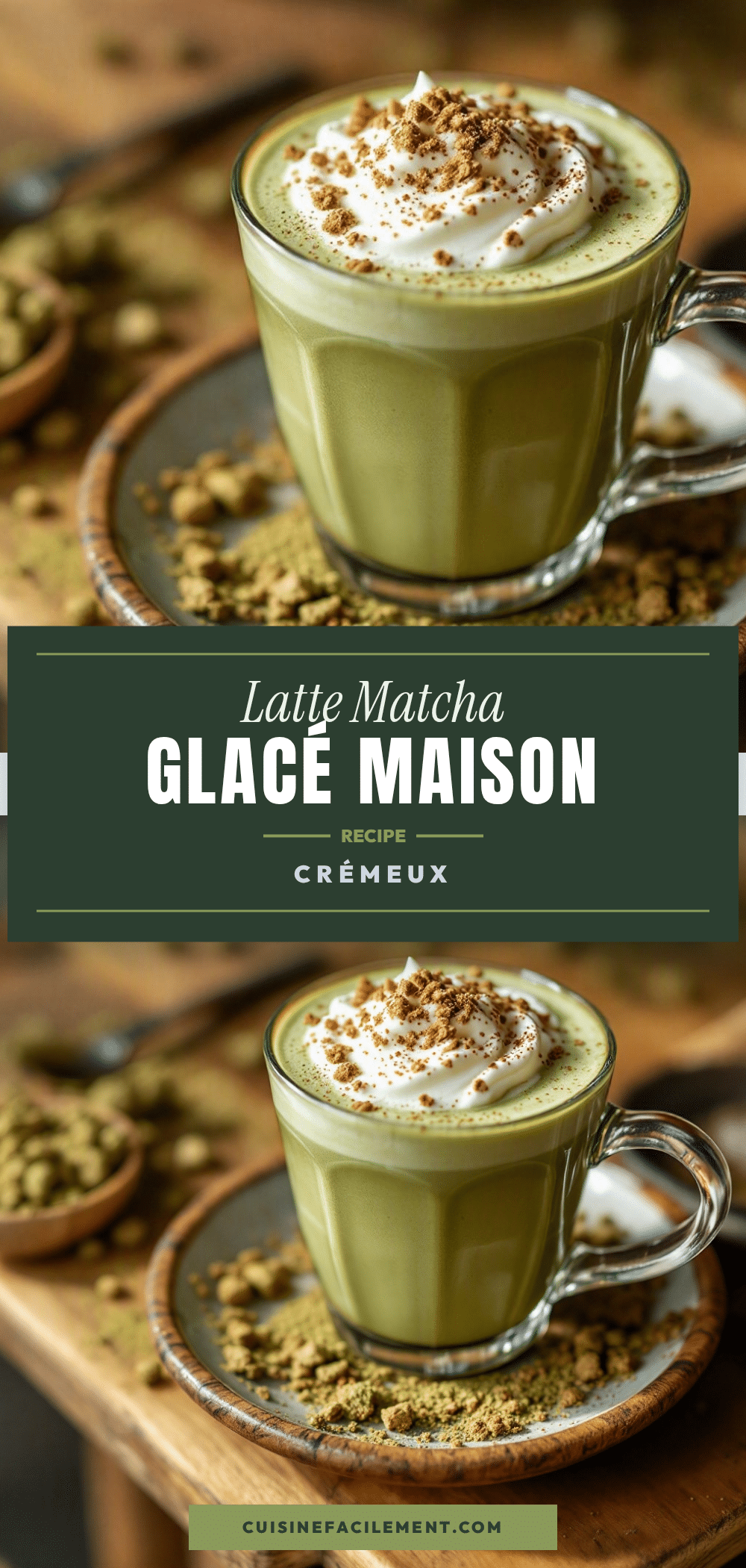 latte matcha glacé recipe