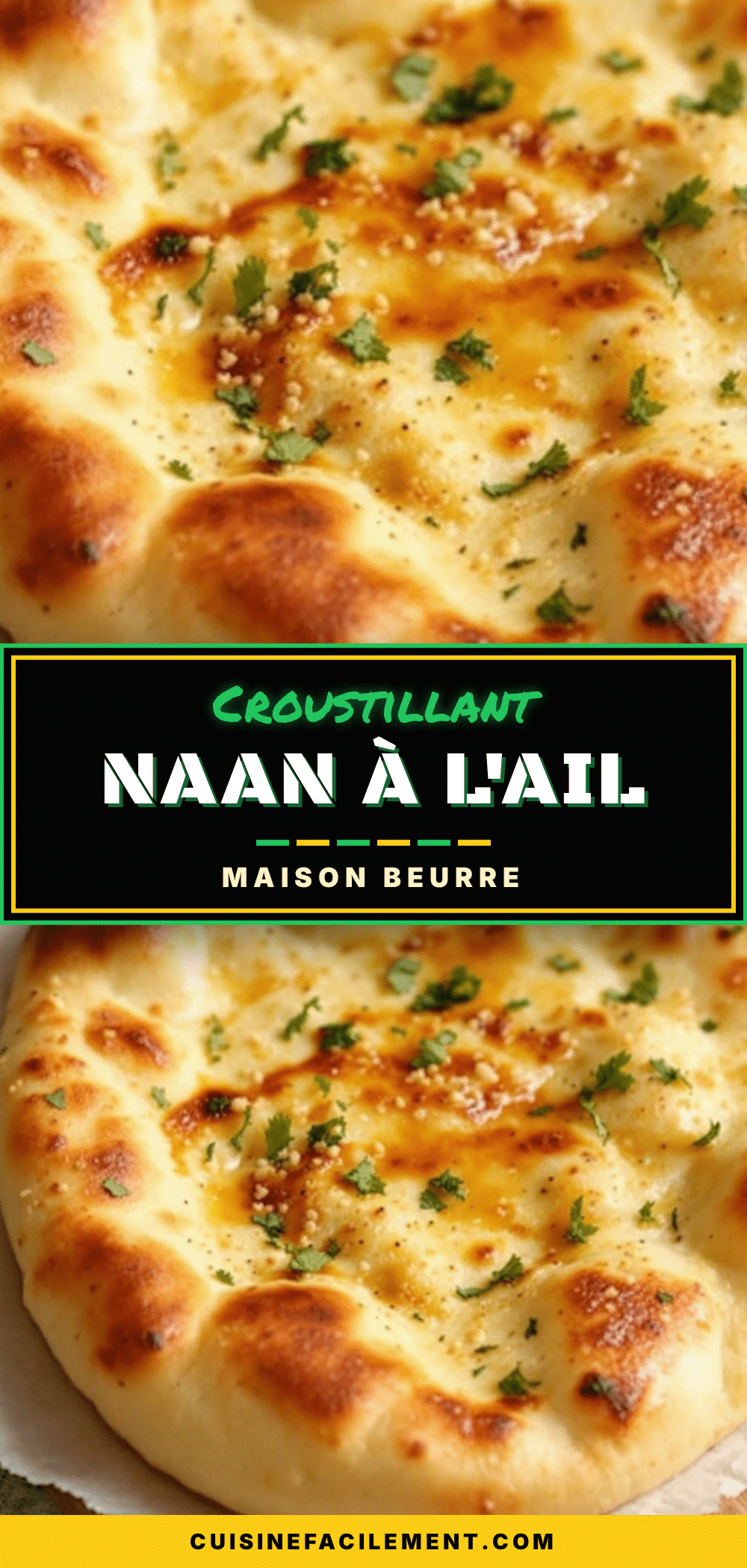 naan maison croustillant a lail et beurre recipe
