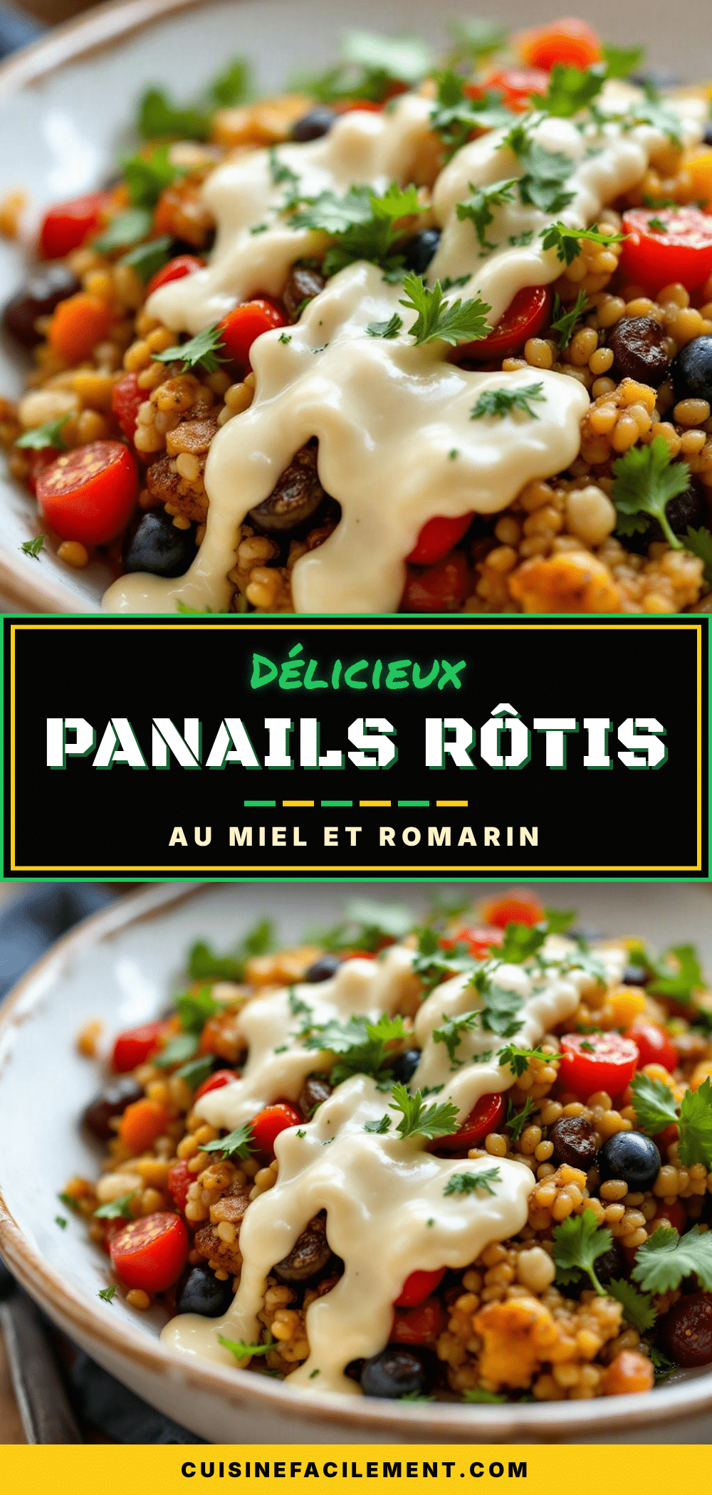 panais rôtis croustillants au miel et romarin recipe