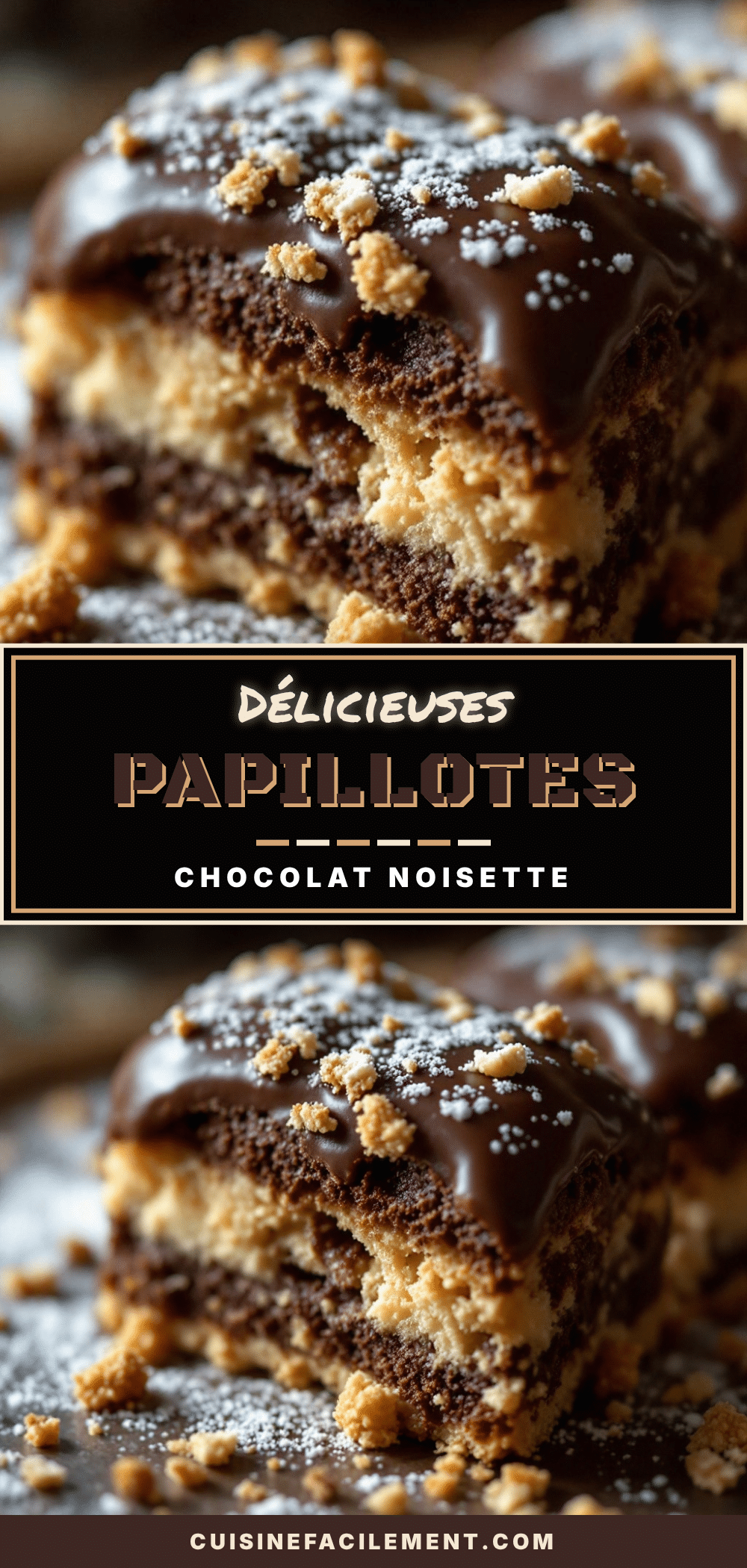 papillotes chocolat-noisette de Noël recipe