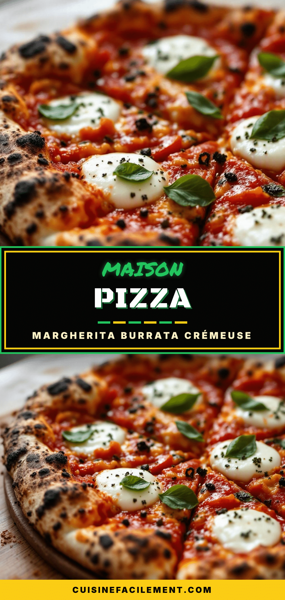 pizza maison margherita burrata recipe