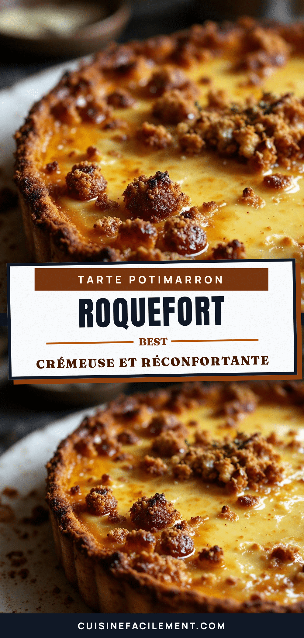 tarte potimarron roquefort recipe