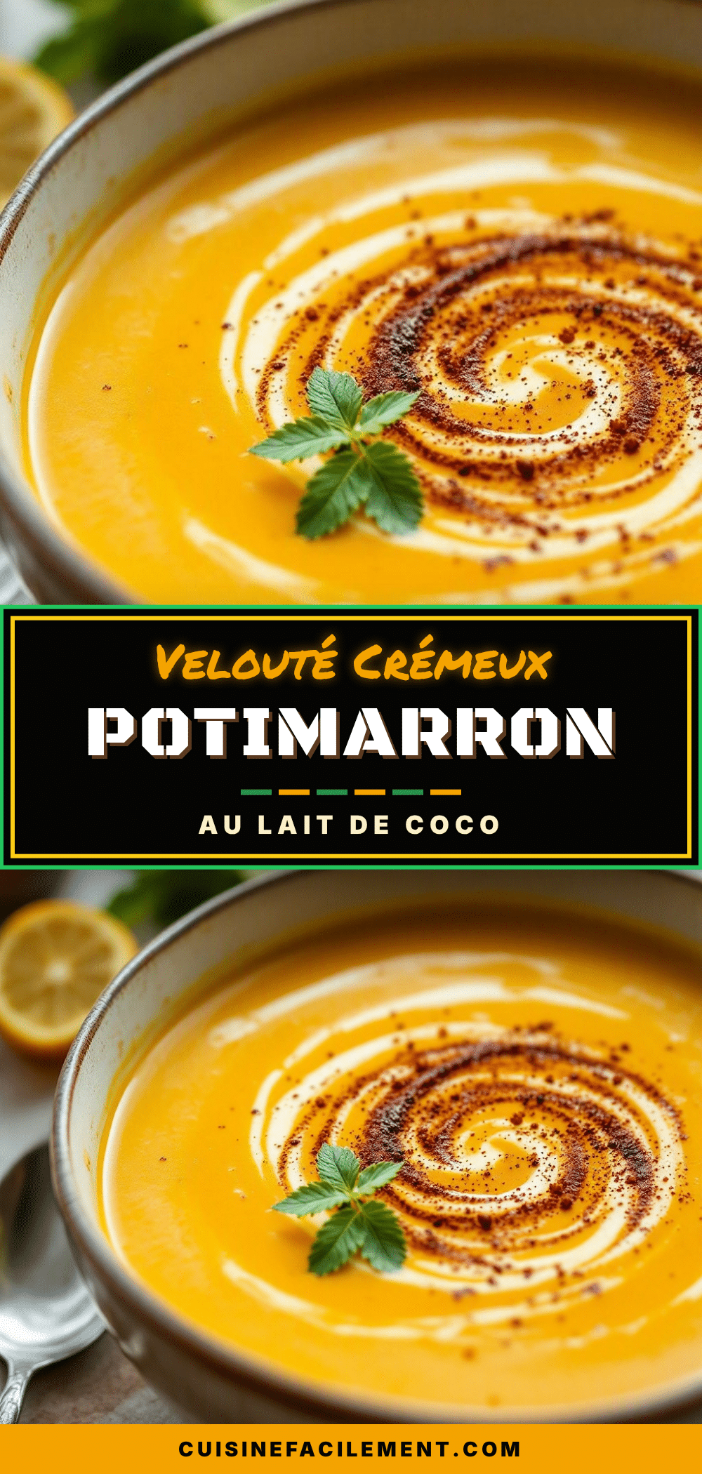 velouté de potimarron au curry recipe
