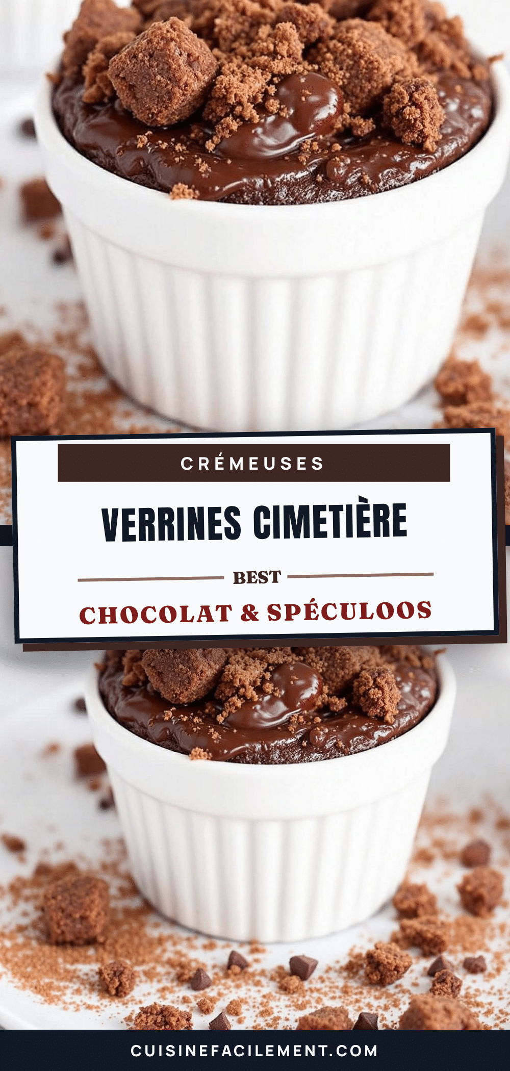verrines cimetiere chocolat-speculoos recipe